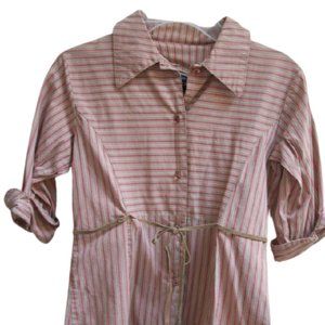 Le grenier des frimousses Striped Blouse Girl Sz 7 ---